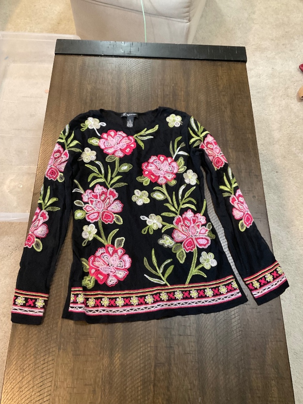 Cute sheer rosy blouse